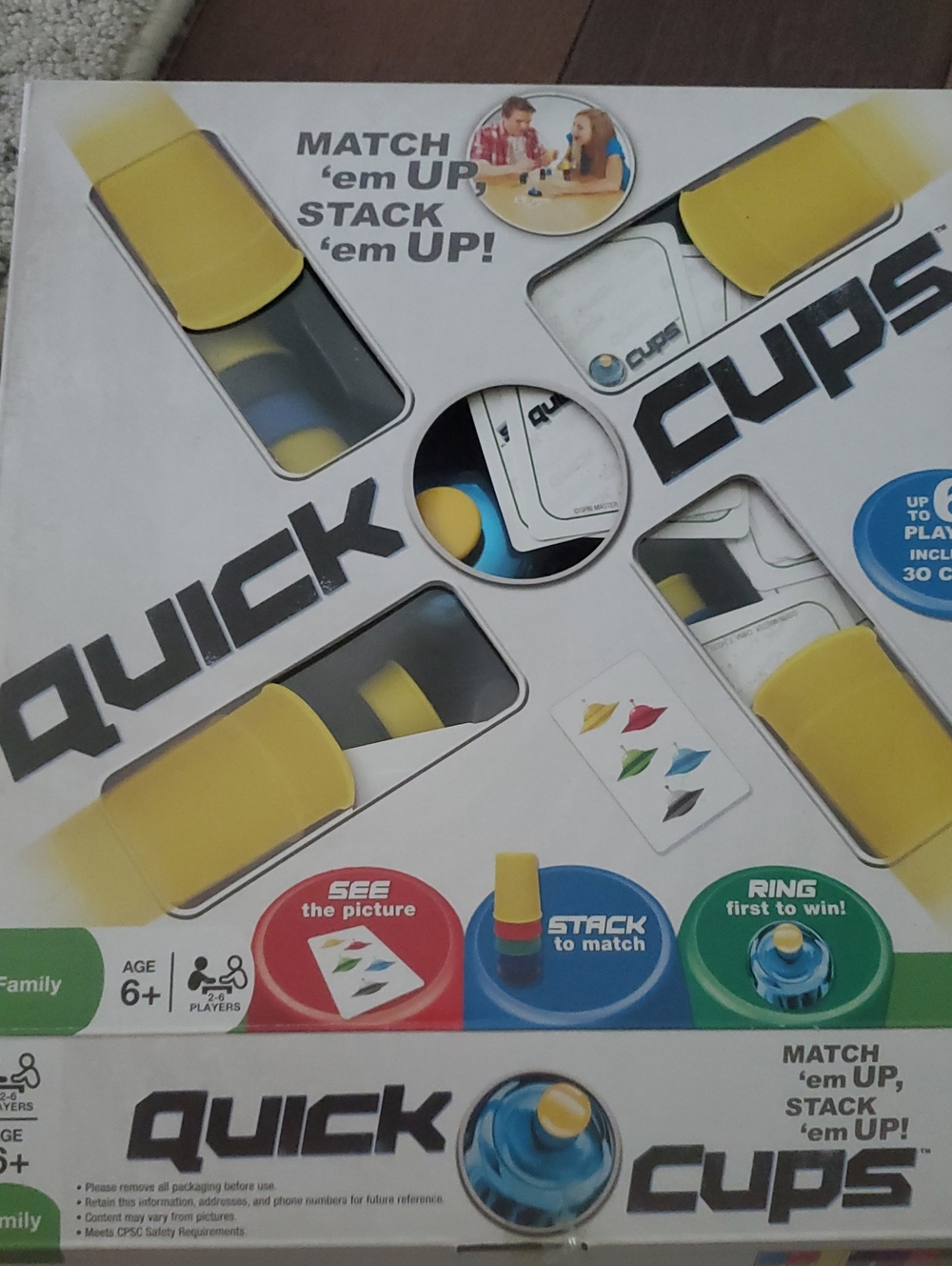 Matching Stack Game - Yellow